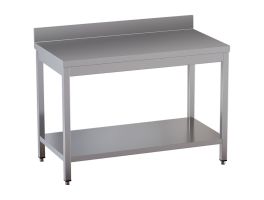 Werktafel met onderblad + achterrand