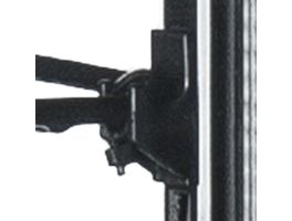 Clip voor rooster, 80-liter vitrine, WR-V4F1-WT ZWART