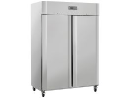 Vrieskast geventileerd 1200 liter 2 deuren GN2/1, op wielen, 2 met remmen