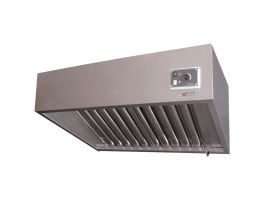 Volledige dampkap, (9/9-2500 M3/h) 120 Pa, regelaar, 4 filters