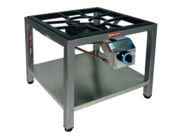 Gasbrander paella, Ø 250  op onderstel (10 kW)