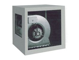 Centrifugale ventilator met omkasting