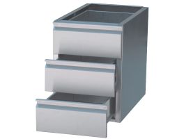 Ladenblok 3 laden GN 1/1 (tafel diepte 700 mm)