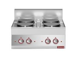 Elektrisch fornuis 4 ronde kookplaten -Top-
