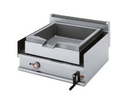 Elektrische kantelbare braadpan, R.V.S. kuip, capaciteit 30 liter