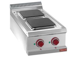 Elektrische kookplaat 2 vierkante platen -Top-