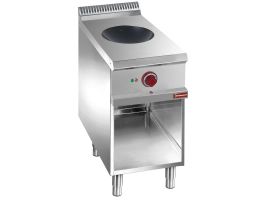 Inductie wok, op open kast