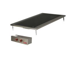 Elektrische fornuis met 2 vitrokeramische platen, inbouw