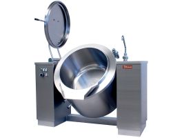 Elektrische kantelbare kookketel 150 liter, indirecte verwarming