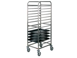 Silowagen, R.V.S. schalen, 14x 600x400 mm, 85 mm