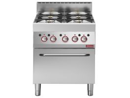 Gasfornuis 4 branders met gasoven