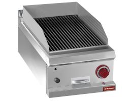 Lavasteengrill, module 1/2, rooster in gietijzer "dubbelzijdig"-TOP-