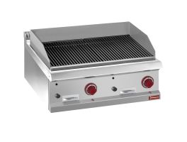 Lavasteengrill, module 1/1 rooster in gietijzer "dubbelzijdig"-TOP-