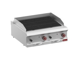 Lavasteengrill, module 1/1 rooster in gietijzer "dubbelzijdig"-Top-