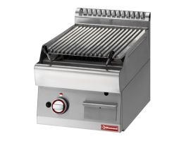 Lavasteengrill - 1/2 module - bakrooster in gietijzer "double face"