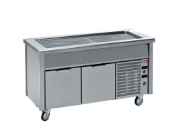 Element met gekoelde top op gekoelde kast
