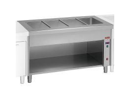 Bain-marie element op open kast 3x GN 1/1