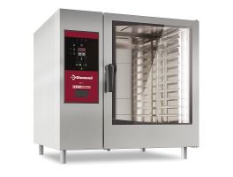 Electrische oven boiler stoom en convectie 10x GN2/1 + Cleaning