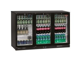 Flessenkoeler, geventileerd , "Back Bar", 3 draaideuren