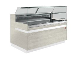 Gekoelde uitstaltoonbank EN & GN, lage ruit , geventileerd, zonder reserve