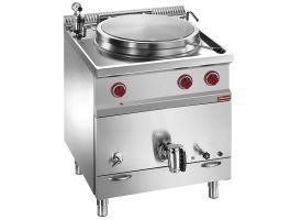 Ronde gas kookketel 50 liter, indirecte verwarming