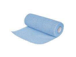 Jantex non-woven schoonmaakdoekjes 25 x 33cm blauw (100 stuks)