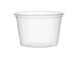 Fiesta recyclebare plastic magnetronbestendige delicatessenpotten 100 ml / 3,5 oz (100 stuks)