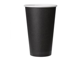 Fiesta Recyclable koffiebekers enkelwandig zwart 45cl (50 stuks)