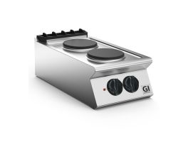 Gastro-Inox 700 HP kooktoestel 2 ronde platen, 40cm