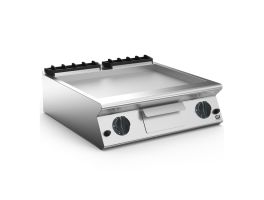Gastro-Inox 700 HP gasbakplaat met gladde roestvrijstalen plaat, 80cm