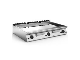 Gastro-Inox 700 HP gasbakplaat met gladde verchroomde plaat, 120cm