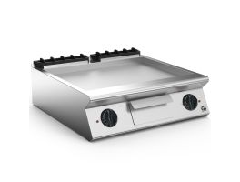 Gastro-Inox 700 HP elektrische bakplaat met gladde geslepen stalen plaat, 80cm