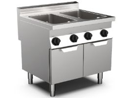 Mareno M0-700 line gaspastakoker 80cm, 2x GN 1/1, 2x 28 liter, staand model