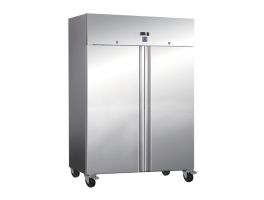 Gastro-Inox RVS 1200 liter koelkast, statisch gekoeld met ventilator