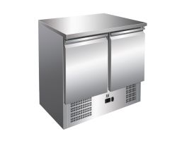 Gastro-Inox RVS werkbank met 2 deuren, geforceerd gekoeld
