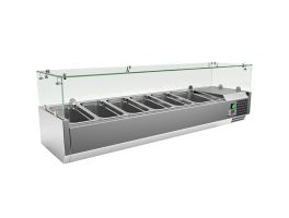 209.155 - Gastro-Inox RVS opzetkoelvitrine 5x GN 1/3 + 1x GN 1/2