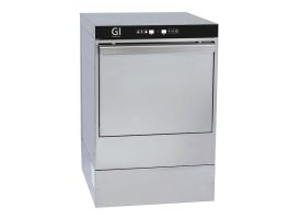 Gastro-Inox digitale vaatwasmachine met afvoerpomp, zeepdispenser en breaktank, 40x40cm, 230V