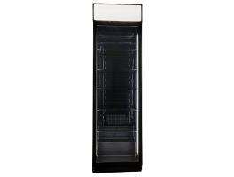 4704002102 - COOL-LINE koelkast CD 400 D BLACK met convectiekoeling, glazen deur en LED-verlichting NORDCAP