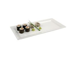 APS Pure rechthoekige melamine schaal wit 35,5x18cm