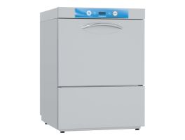 570072 - Vaatwasmachine mand 500 mm x 500 mm 390 Volt met afvoerpomp en zeepdispenser ELETTROBAR