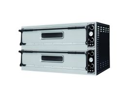 7485.0145 - Pizzaoven Dubbel, 2 x 3 Pizza's Ø350mm - 8800W -1305x600x745(h)mm