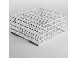 Mand voor glazen Ø85 mm, 400x400 mm Rilsan