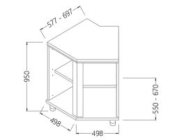 Neutrale achterhoek - open 45°