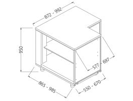 Neutrale achterhoek - open 90 °