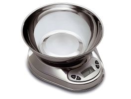 Weegschaal in R.V.S. met weegkuip, 5 kg (per 1 gr)