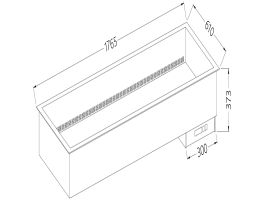 Bain-marie element 5x GN 1/1 - droog - geventileerd
