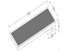 Vitrokeramisch element zwart 5x GN 1/1