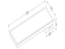 Vitrokeramisch element wit 5x GN 1/1