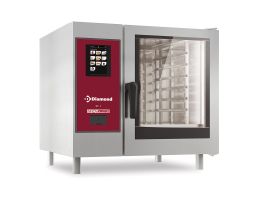 Elektrische oven ."TOUCH" met boiler, stoom en convectie 6xGN1/1+ Cleaning