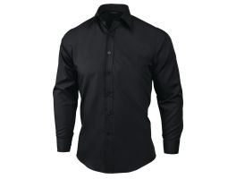 Uniform Works unisex overhemd lange mouw zwart XL